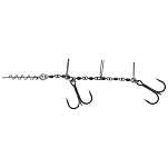 Westin T53-400-142 Add-It Jointed Stinger HD Double Лидер Серебристый Black 140 mm 