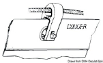 Скоба ползуна грота из нейлона 8 мм, Osculati 58.045.20