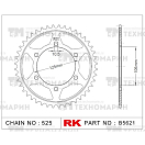Купить Звезда для мотоцикла ведомая B5621-47 RK Chains 7ft.ru в интернет магазине Семь Футов