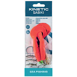 Kinetic F123-221-051 Sabiki Twister XL Tail Рыболовное Перо Розовый Red / Black / Gold