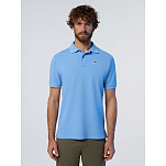 North sails 692451-0757-S Поло с короткими рукавами Basic Голубой Light Blue S
