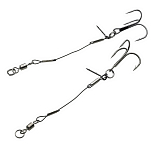 Kinetic F605-007-198 Single Stinger Связанные Крючки 100 Mm 40 Фунты Черный Black 1 