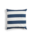 Декоративная подушка Капок / темно-синий / широкие полосы
