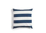 Декоративная подушка Капок / темно-синий / широкие полосы