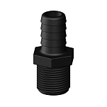 Trudesign 1804871 Резьбовой соединитель для шланга Black 3/4´´