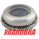 Вентилятор Solatron Incorporation SVT-012S 30002 215x100мм 19,8м³/ч на солнечных батареях нержавеющая сталь/пластик 10шт/уп