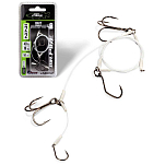 Quantum fishing 4723002 Mr Pike Gost Bait Связанные Крючки Черный White 4 
