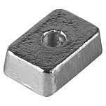 Алюминиевый анод Tecnoseal 01259AL 28x19x9мм прямоугольный для лодочных моторов Tohatsu 4-6лс