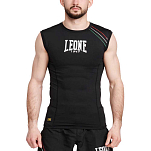Leone1947 ABX804/01/XL Компрессионная рубашка Flag Черный Black XL
