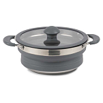 Kampa 9120000758 Складная кастрюля 1.5L Серебристый Grey