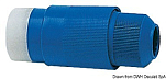 Розетка панельная 220В 30А синяя с крышкой на защелке, Osculati 14.332.00
