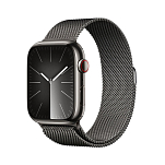 Apple MRMX3QL/A Watch Series 9 GPS+Cellular 45 mm Серый  Graphite / Steel Milanese