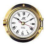 Часы-иллюминатор кварцевые Plastimo 12765 Ø120/75мм 47мм из полированной латуни