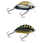 Salmo QIT021-UNIT Crankbait Tiny Sinking 30 mm Серебристый Black Tiger