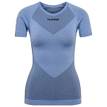 Hummel 202644-7121-xs/s Базовый слой с коротким рукавом First Seamless Bel Air Blue 30x25x2 XS-S