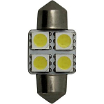 Goldenship GS10517 10-30V 1.2W Festoon 4 SMD 3528 Светодиодная лампа Серебристый Grey