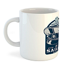 Купить Kruskis 42611C052 Sailor Кружка 325ml Бесцветный  White 7ft.ru в интернет магазине Семь Футов