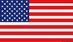 Флаг США гостевой 50 х 75 см, Osculati 35.444.04