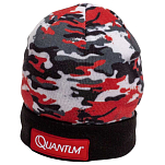 Quantum fishing 9788099 Шапка Winter Черный  Black / Red Camo