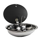 Мойка овальная с краном, стеклянная крышка, CAN, LR1450 Cansrl