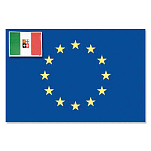 Erregrafica 5252158 Флаг Европы Италия  Multicolour 20 x 30 cm 
