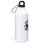 Kruskis MD4049S101C131 Skiing Is Not Fun Алюминиевая бутылка для воды 800ml Бесцветный White