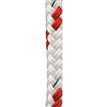 Poly ropes POL2202733106 Верёвка PolyBraid 16 185 m Белая  Red 6 mm