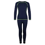 Trollkids 135-100-152 Набор базовых слоев Merino Navy / Viper Green 25x15x10 152 cm