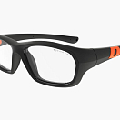 Спортивные очки с диоптриями Demetz Softness R / Matte Black / Matte Orange Colorless Cat.0, softness516453
