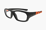 Спортивные очки с диоптриями Demetz Softness R / Matte Black / Matte Orange Colorless Cat.0, softness516453