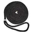 Купить New england ropes 325-50541600035 10.67 m Двойной плетеный док-трос Черный Black 12.7 mm 7ft.ru в интернет магазине Семь Футов