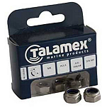 Talamex 40100050 Стопорная гайка с шестигранной головкой 6 Единицы Серый Grey 4 mm 