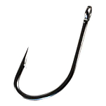 Wizard 46538-500 Zander Live Bait Крючки С Одним Глазком Серебристый Black Nickel 5/0