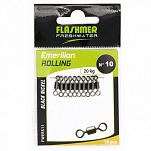 Flashmer FWERS8 FW Rolling Вертлюги Черный  Black Nickel 8 