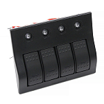Панель переключателей 4 клавиши с автоматическими выключателями NEKEKE, серия S BP4S