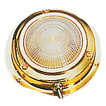 Накладной LED светильник в японском стиле 12В 3.7Вт 169мм корпус из латуни с выключателем, Osculati 13.544.12
