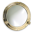Купить Зеркало в иллюминаторе Foresti & Suardi 2003S.L Ø210/150мм из полированной латуни 7ft.ru в интернет магазине Семь Футов