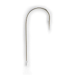 Asari A017NS-8 Hosoji Maru Kaizu Крюк Серебристый  Nickel (25 pcs) 8 