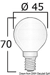 Лампочка E14 12 В 25 Вт, Osculati 14.483.22