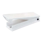 Jr products 342-10355 Квадратный защелка багажной двери 2 Единицы Серебристый White