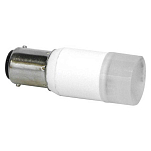 Dixplay 020216 BA15D 8-35V 2W 54.8x19.7 mm Холодная белая светодиодная лампа Серебристый Clear / Grey