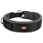 Trixie 1995701 ошейник для собак Premium  Black / Graphite M–L