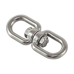 Вертлюг Sumar 02905_swivel пруток Ø5мм нагрузка 136кг рым/рым из нержавеющей стали AISI316