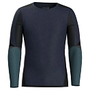 Купить Smartwool SW016453M401.L Базовый слой с длинным рукавом Intraknit Merino 200 Colorblock Голубой Deep Navy / Twilight L 7ft.ru в интернет магазине Семь Футов