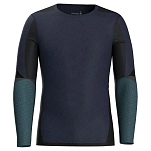 Smartwool SW016453M401.L Базовый слой с длинным рукавом Intraknit Merino 200 Colorblock Голубой Deep Navy / Twilight L