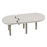 A.a.a. 4949343 145x65x4 mm Перевернутая петля из нержавеющей стали с болтами Prisioner Серебристый Silver