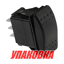 Переключатель трехпозиционный (ON)-OFF-(ON) 12 В/20А 6Р без фиксации (упаковка из 25 шт.) AES.Co 4620136052887_pkg_25