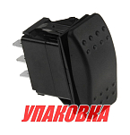 Переключатель трехпозиционный (ON)-OFF-(ON) 12 В/20А 6Р без фиксации (упаковка из 25 шт.) AES.Co 4620136052887_pkg_25