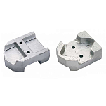 Tecnoseal 2626330A Mercruiser Alpha One Gen II Bravo I-II-III 1988-1995 Двигатели Алюминий Пластина Анод  Silver 95 x 77 mm 