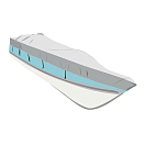 Купить Чехол водонепроницаемый для резиновой лодки TREM Covy Lux O4230360 MAXI TENDER 3 - 3,6 м серый в сумке 7ft.ru в интернет магазине Семь Футов